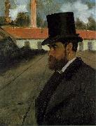 Edgar Degas, Henri Rouart in front of his Factory